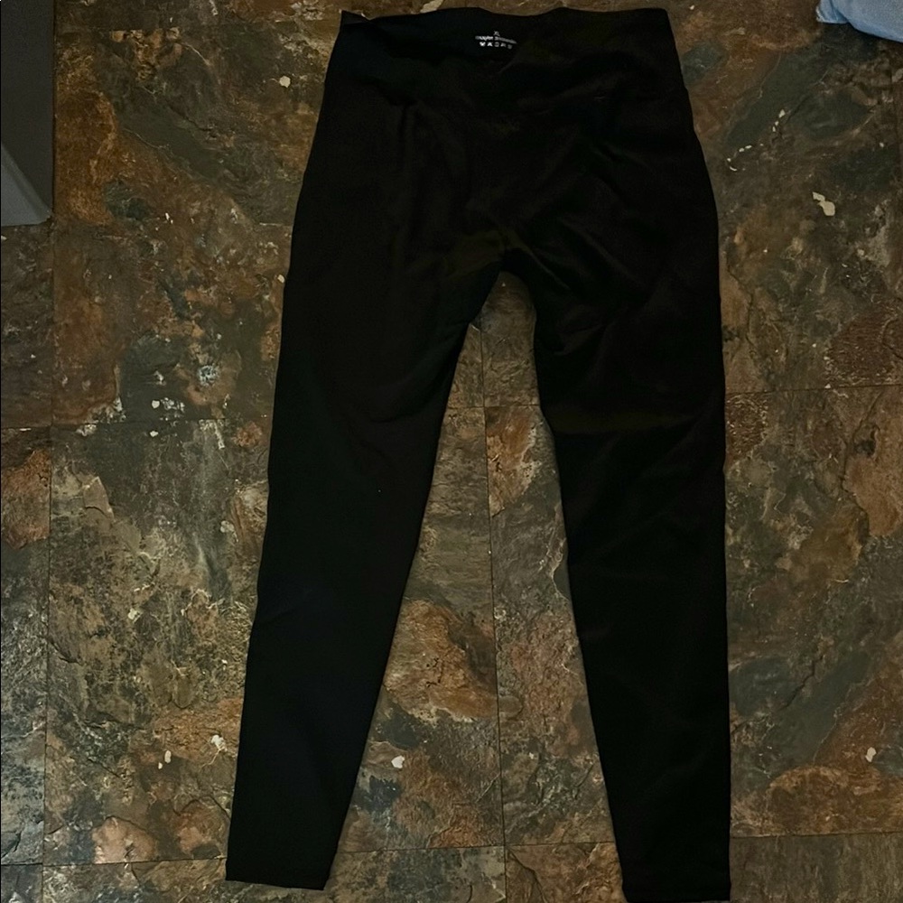 Flexehag Black High-Waisted Leggings